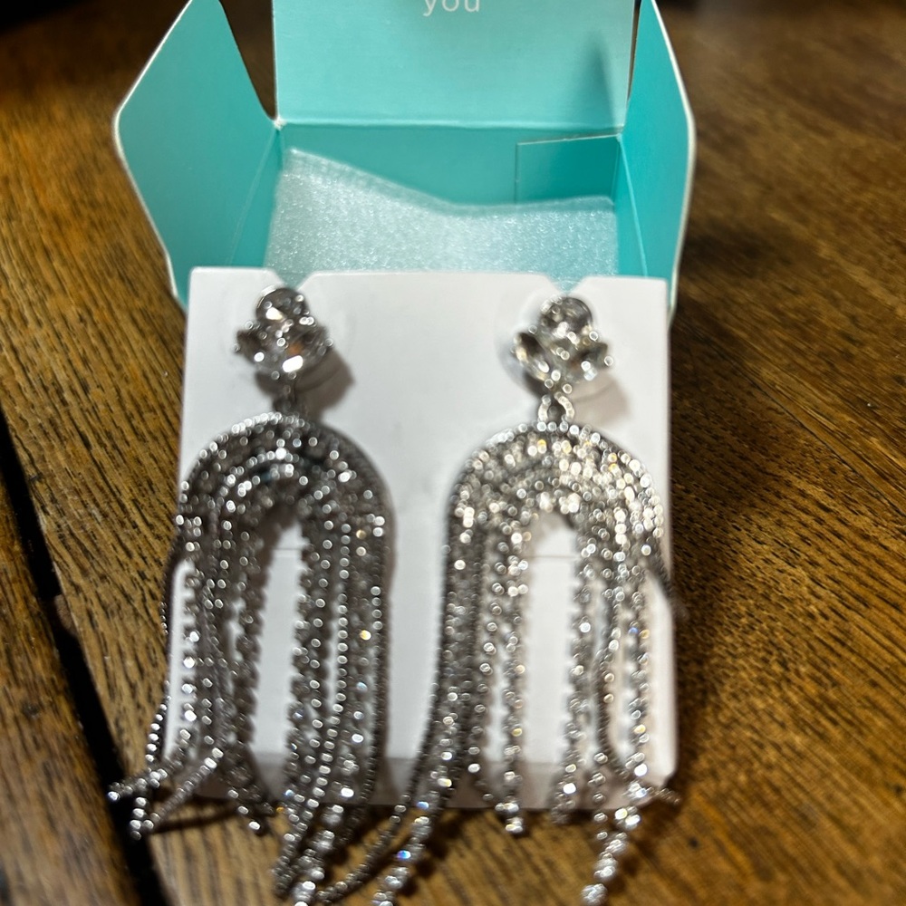 Origami Owl - Elegant Silver Dangle Earrings